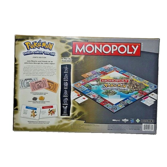 Pokémon Monopoly Johto Edition Complete Board Game RESEALED boardgame - Picture 4 of 7